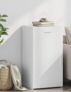 vidaXL Бюфет бял 50x425x93 см инженерно дърво