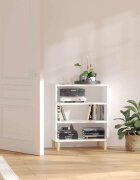 vidaXL Бюфет бял 57x35x70 см инженерно дърво
