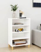 vidaXL Бюфет бял 57x35x90 см инженерно дърво