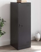 vidaXL Бюфет черен 345x39x107 см стомана