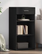 vidaXL Бюфет черен 45x425x93 см инженерно дърво