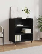 vidaXL Бюфет черен 57x35x70 см инженерно дърво