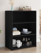 vidaXL Бюфет черен 70x41x93 см инженерно дърво