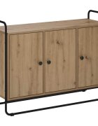 vidaXL Бюфет Дъб артизан 102 x 35 x 75 см Обработено дърво