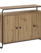 vidaXL Бюфет Дъб артизан 102 x 35 x 75 см Обработено дърво