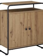 vidaXL Бюфет Дъб артизан 68 x 35 x 75 cm Обработено дърво