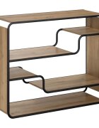 vidaXL Бюфет Дъб артизан 98 x 375 x 755 см Инженерна дървесина