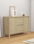 vidaXL Бюфет дъб сонома 101x35x70 см инженерно дърво