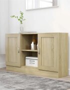 vidaXL Бюфет дъб сонома 120x305x70 см ПДЧ
