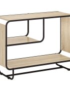 vidaXL Бюфет Дъб сонома 93.5 x 37.5 x 64.5 cm Инженерна дървесина