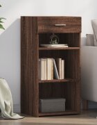 vidaXL Бюфет кафяв дъб 45x425x93 см инженерно дърво