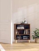 vidaXL Бюфет кафяв дъб 57x35x70 см инженерно дърво