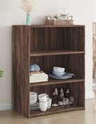 vidaXL Бюфет кафяв дъб 70x41x93 см инженерно дърво