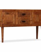 vidaXL Бюфет масивно дърво с меден финиш 120x30x75 см
