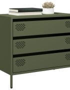 vidaXL Бюфет маслиненозелен 68x39x585 см студеновалцувана стомана