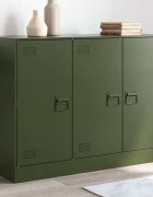 vidaXL Бюфет маслиненозелен 99x39x73 см стомана