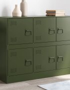 vidaXL Бюфет маслиненозелен 99x39x73 см стомана