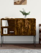 vidaXL Бюфет опушен дъб 100x40x795 см инженерно дърво