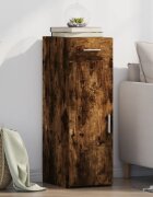 vidaXL Бюфет опушен дъб 30x425x93 см инженерно дърво