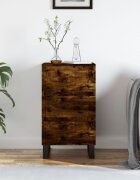 vidaXL Бюфет опушен дъб 40x35x70 см инженерно дърво