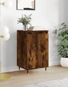 vidaXL Бюфет опушен дъб 40x35x70 см инженерно дърво