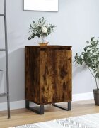 vidaXL Бюфет опушен дъб 40x35x70 см инженерно дърво
