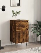 vidaXL Бюфет опушен дъб 40x35x70 см инженерно дърво