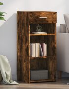 vidaXL Бюфет опушен дъб 40x425x93 см инженерно дърво