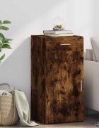 vidaXL Бюфет опушен дъб 45x425x93 см инженерно дърво