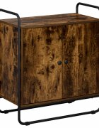 vidaXL Бюфет Опушен дъб 68 x 35 x 75 cm Обработено дърво