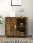 vidaXL Бюфет Опушен дъб 80x40x75 см ПДЧ