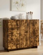 vidaXL Бюфет Опушен дъб 85.5 x 31 x 75 см Инженерна дървесина
