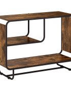 vidaXL Бюфет Опушен дъб 93.5 x 37.5 x 64.5 cm Инженерна дървесина