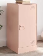 vidaXL Бюфет розов 345x39x73 см стомана