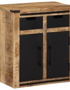 vidaXL Бюфет с 2 чекмеджета 55x35x60 см масивно мангово дърво