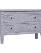 vidaXL Бюфет с 2 чекмеджета 90x30x60 см махагон масив