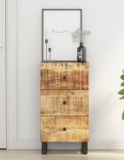 vidaXL Бюфет с 3 чекмеджета 40x335x75 см масивно мангово дърво