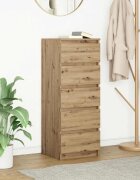 vidaXL Бюфет с чекмеджета дъб артизан 375x35x99 см инженерно дърво