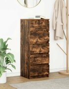 vidaXL Бюфет с чекмеджета опушен дъб 375x35x99 см инженерно дърво