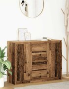 vidaXL Бюфет с чекмеджета старо дърво 1005x35x76см инженерно дърво