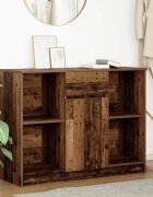 vidaXL Бюфет с чекмеджета старо дърво 101x35x76 см инженерно дърво