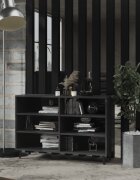 vidaXL Бюфет сив гланц 1035x35x70 см инженерно дърво