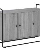 vidaXL Бюфет Сив Сонома 102 x 35 x 75 см Обработено дърво