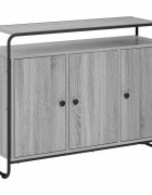 vidaXL Бюфет Сив Сонома 102 x 35 x 75 см Обработено дърво