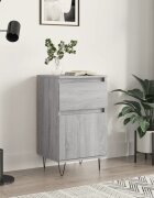 vidaXL Бюфет сив сонома 40x35x70 см инженерно дърво