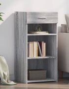 vidaXL Бюфет сив сонома 45x425x93 см инженерно дърво