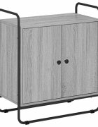 vidaXL Бюфет Сив Сонома 68 x 35 x 75 cm Обработено дърво