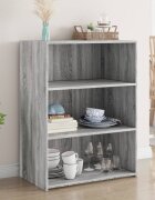 vidaXL Бюфет сив сонома 70x41x93 см инженерно дърво