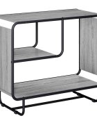 vidaXL Бюфет Сив Сонома 80 x 375 x 645 см Инженерна дървесина