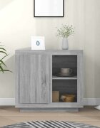 vidaXL Бюфет сив сонома 80x40x75 см ПДЧ